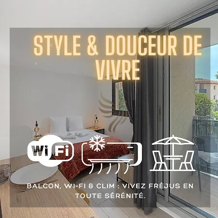 Daire Cosy Parc A - Douceur & Confort Au Coeur De Fréjus